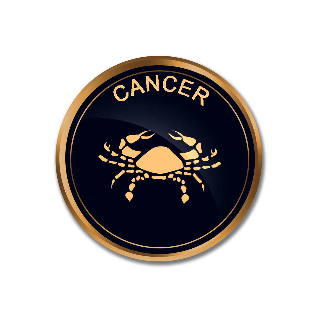 Golden Cancer png, Cancer logo PNG, Cancer sign PNG transparent images, zodiac Cancer png full hd images download